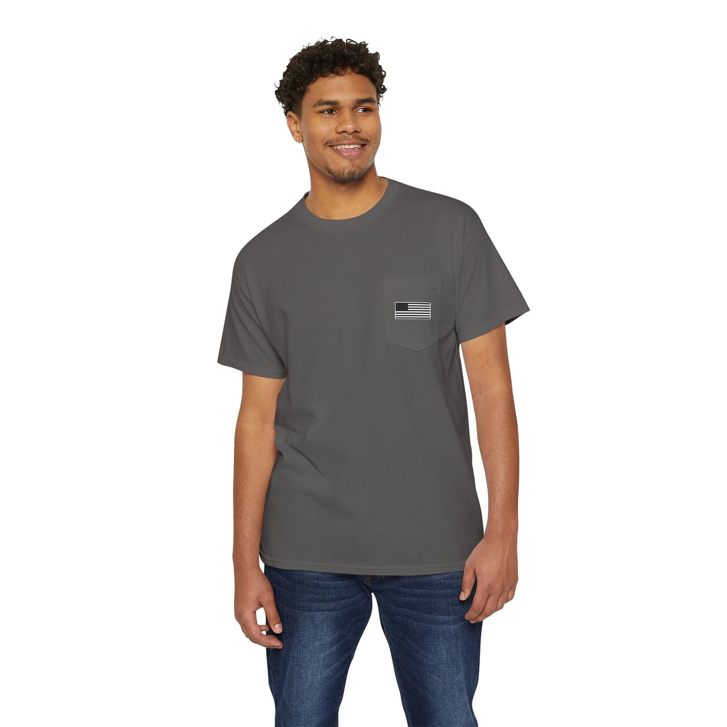 BURNING FLAME POCKET TEE